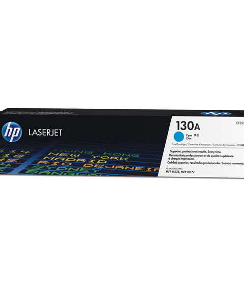 HP 130A Cyan Original LaserJet Toner Cartridge (CF350A)