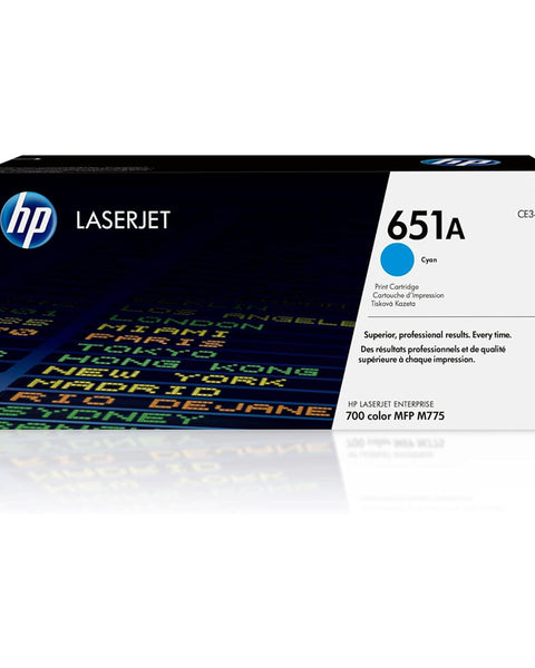 HP 651A Cyan Original LaserJet Toner Cartridge (CE341A)