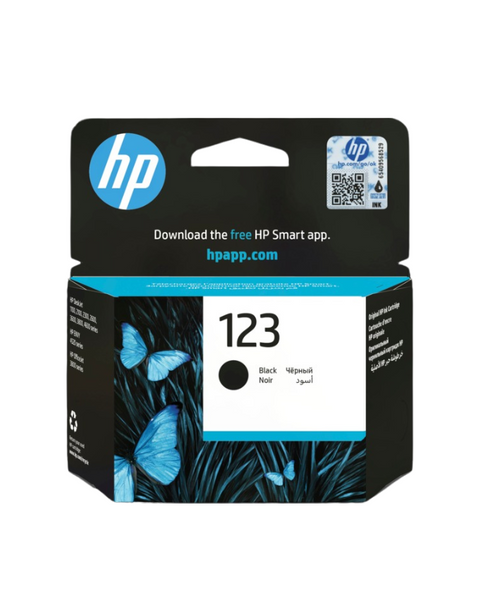 Hp 123 Black Original Ink Cartridge - F6V17Ae