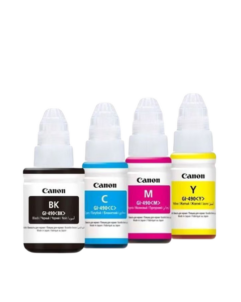 Canon 490 Ink Tank Cartridge 4-Color Set – Black, Cyan, Yellow, Magenta