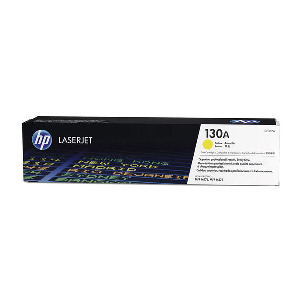 HP 130A Yellow Original LaserJet Toner Cartridge (CF350A)