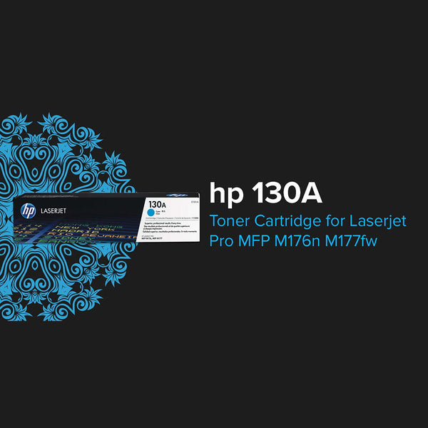 HP 130A Cyan Original LaserJet Toner Cartridge (CF350A)