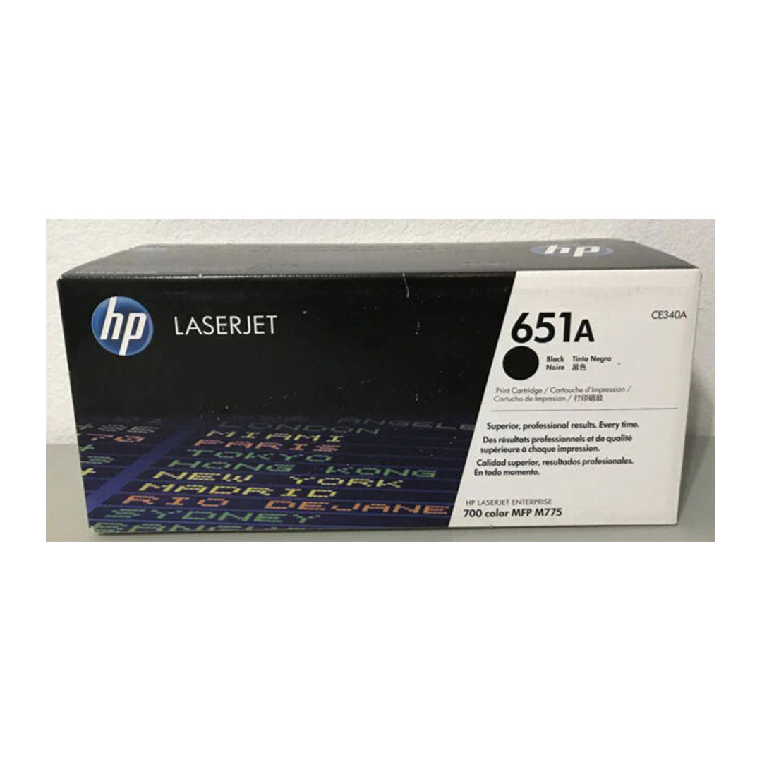 HP 651A Black Original LaserJet Toner Cartridge (CE340A)