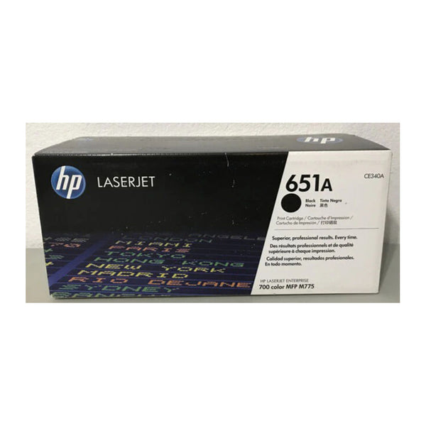 HP 651A Black Original LaserJet Toner Cartridge (CE340A)