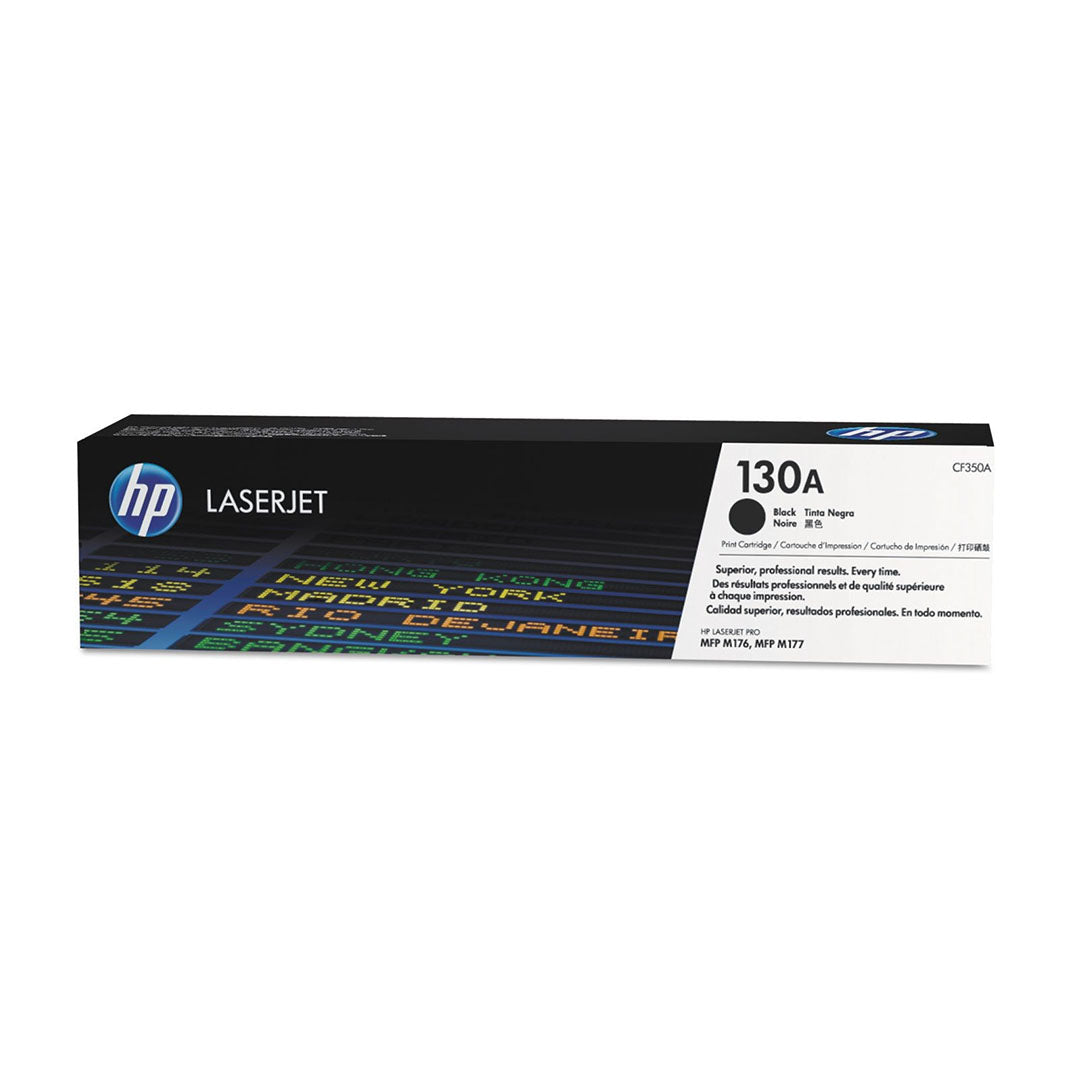 HP 130A Black Original LaserJet Toner Cartridge (CF350A)