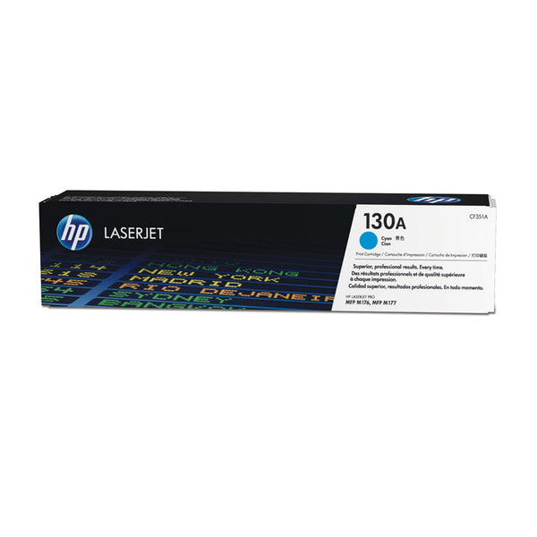 HP 130A Cyan Original LaserJet Toner Cartridge (CF350A)