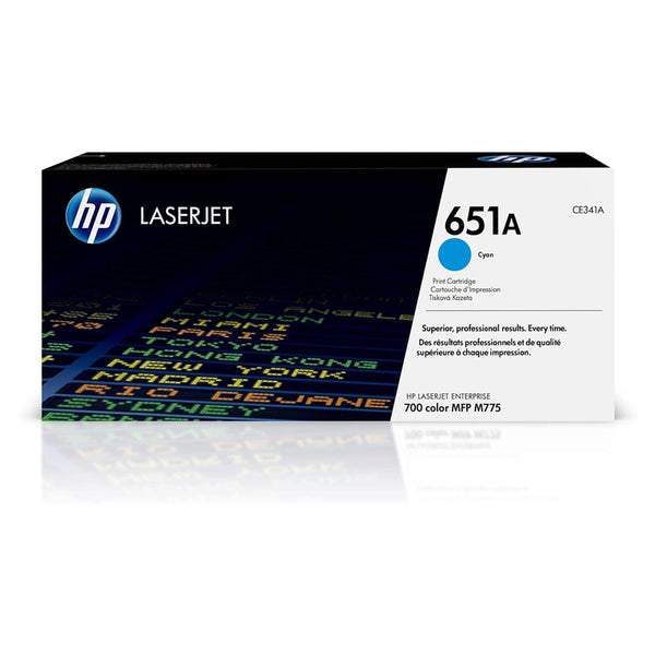 HP 651A Cyan Original LaserJet Toner Cartridge (CE341A)