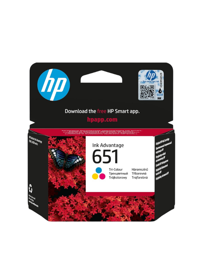 HP 651 C2P11AE Tri-Color Ink Cartridge – Cyan, Magenta, Yellow