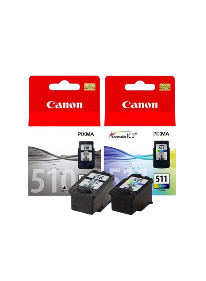 Canon 510 Black & 511 Color Ink Cartridges