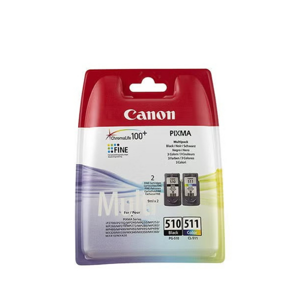 Canon 510 Black & 511 Color Ink Cartridges