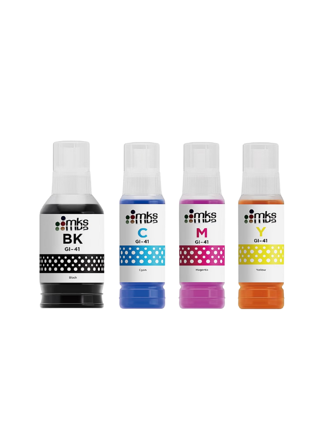Canon GI-41 Ink Bottles – 135ML Black, 100ML Cyan, Magenta, Yellow