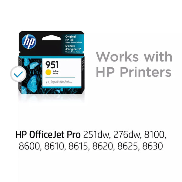 HP 951 Yellow Original Ink Cartridge (CN052AN#140)